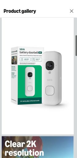 Blink Doorbell Cam 2k+ newest model