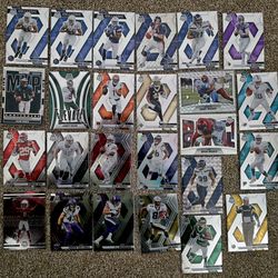 Panini Mosaic NFL Football Card Lot 24 Cards Gates Owens Hurts Chase Hall of Fa…