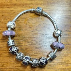 Pandora bracelet with charms 