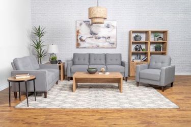 🚨3-Piece Upholstered Tufted Grey sofa Set| Only $799| Finance Available