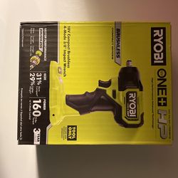 Ryobi 18 Volt compact brushless 4 Mode 3/8 impact wrench