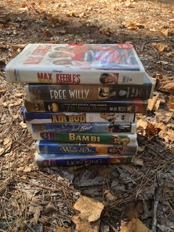 Box Of Old VHS Movies 