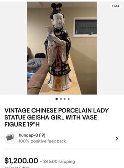 Vintage geisha Lamp Base 