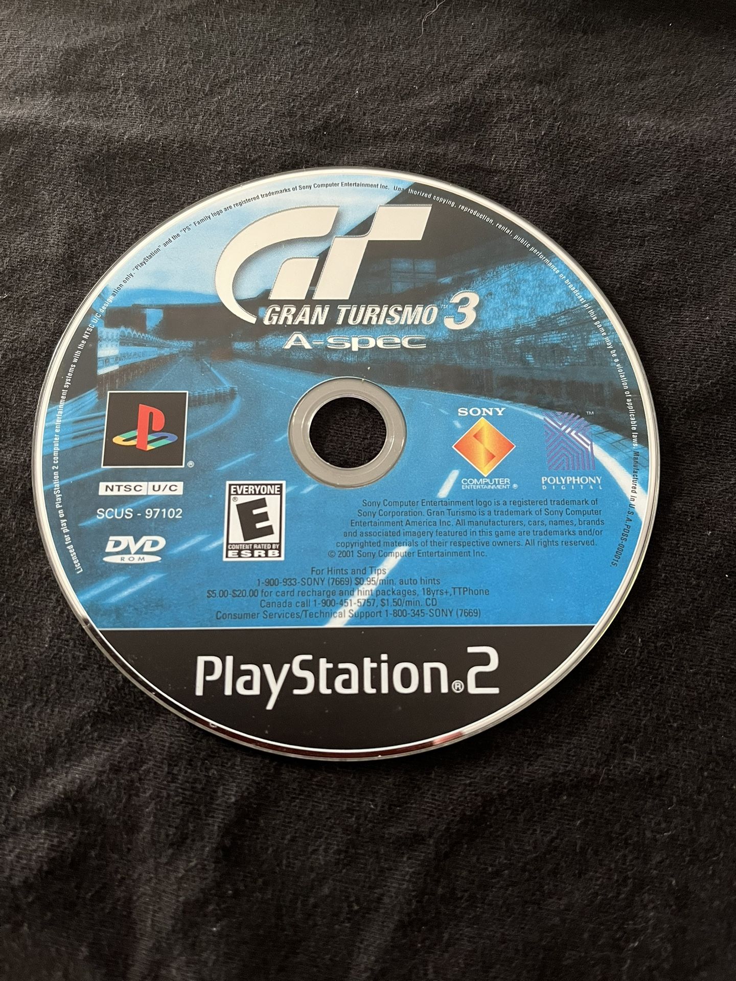 $4 Gran Turismo 3 A-spec on PS2
