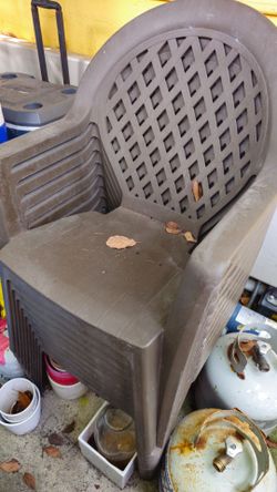 Free 10 Patio chairs and Plastic Kiddie pool
