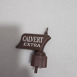 Vintage Liquor Bottle Pourer Bar Spout CALVERT EXTRA WHISKEY Brown  (UA)