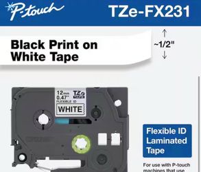 5 in. x 26-1/5 ft. Electrical Tape Black on White Cable/Wire