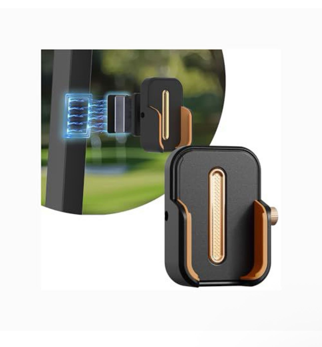 Full Metal Magnetic Golf Cart Phone Holder Mount