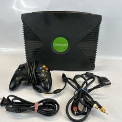 Original Microsoft Xbox Console w/ Controller Tested & Working