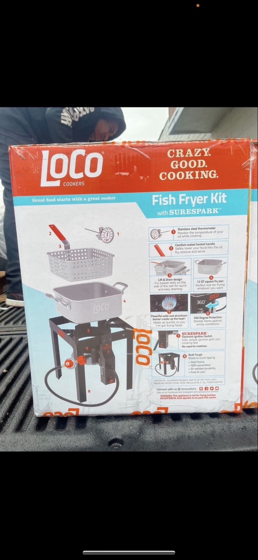 12 Qt. Fish Fryer With Sure Spark