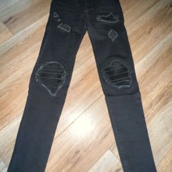 Black Designer Skinny Jeans 