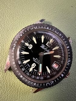 Vintage 1970s Webster Skin Diver Watch Mechanical Swiss Made 200 Feet - Parts