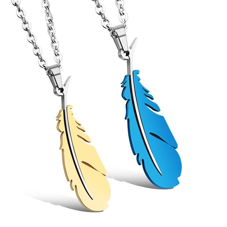 Couple Pendant Feather