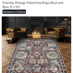 New Washable Rug 8x10 