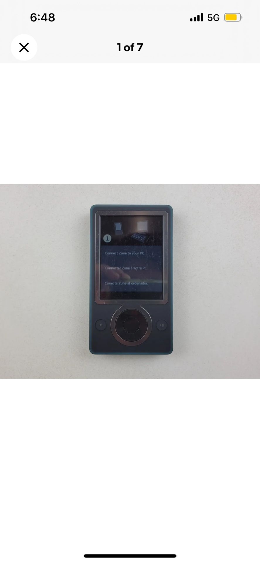 Microsoft Zune Brown Model 1091 30GB MP3 Player Star Lord Version 3.30 Comes With Charging Cord