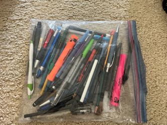 Huge Stationery Lot - Crayola Markers, Crayons, Pens & Mesh Pencil Holder