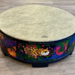 Remo Kids Percussion Gathering Drum 22x8" - Fabric Rain Forest
