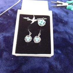 Nest Necklace And Earring Set