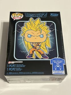 Super Saiyan 3 Goku SS3 Glow Funko and Tee T-Shirt Gamestop Exclusive New Sealed
