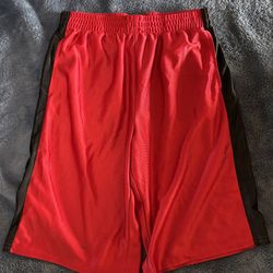 Red And Black Athletic Works Shorts