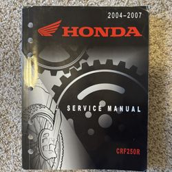 Honda Crf250r Manual 2004 2007