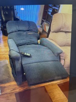 Gray Recliner In Good Condition Reclines Into A Bed