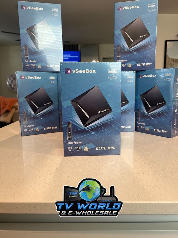 SuperBOX Super box S7 Models Max, S7 Pro, S6 Ultra, Supreme & Vsee V6 Plus, V6 Max Vsee Elite Mini, Elite Ultra 8 Authorized Wholesale distributors 