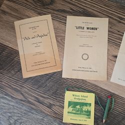 Misc. Old High School Theater Play Bills And Dance Cards