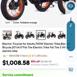 NEW ELECTRIC TRICYCLE 25MPH