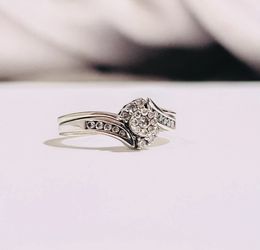 Helzberg Diamonds Engagement Ring Set White Gold Band - Diamond Ring