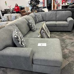 Take Home Pay Later Only $39 Down Payment 🌟Birkdale Court U Shaped Modular Gray Sectional Couch Set 🌟 Fast Delivery 