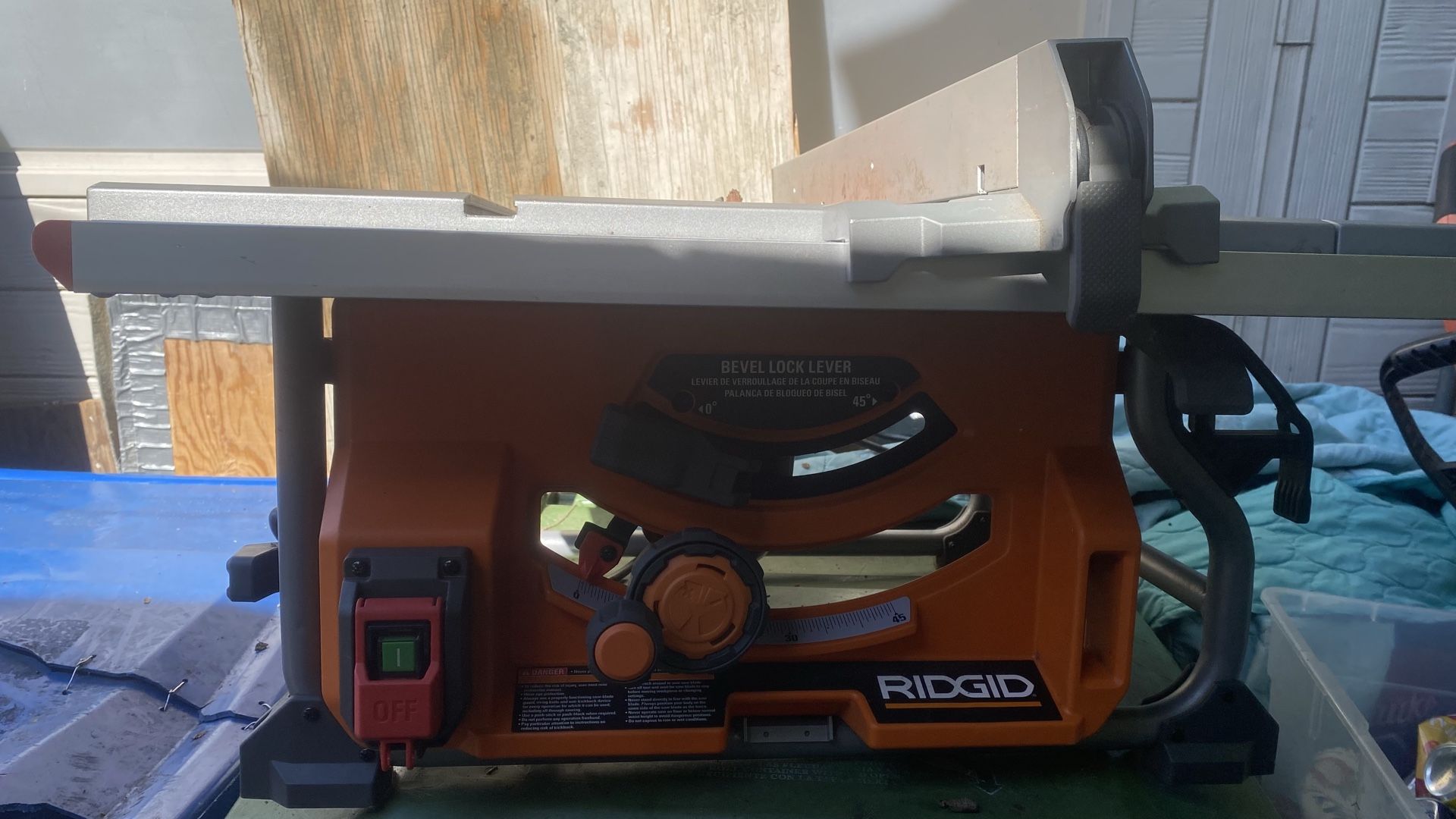 table saw ridgi 10’