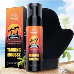 Ultra Natural Bronze Self Tanner Mousse, Flawless Self Tan Streak-Free with Coconut Oil for Hydrating, Vegan Self Tanning Foam No Fake Tan Smell, Long
