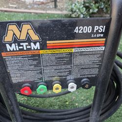 mi-t-m pressure washer 4200 psi pressure washer