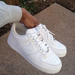 White Nike Air Force One Men 8.5
