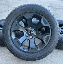 20 Inch Black Wheels And Tires For Chevy, Gmc, Escalade And Ram