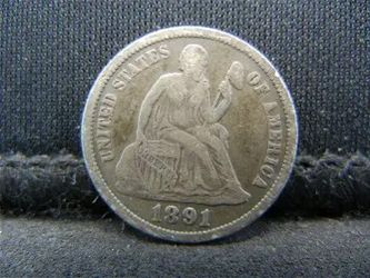 1891 Seated Liberty 