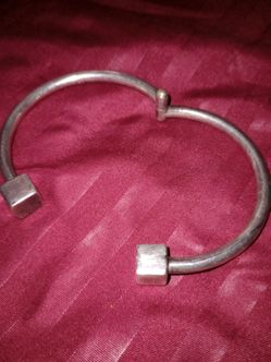 Modernist vintage 925 silver bracelet