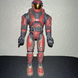 Halo Spartan Red Battle Damaged 