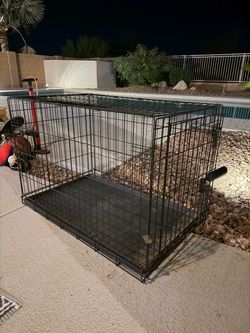Large Black Wire Dog Crate