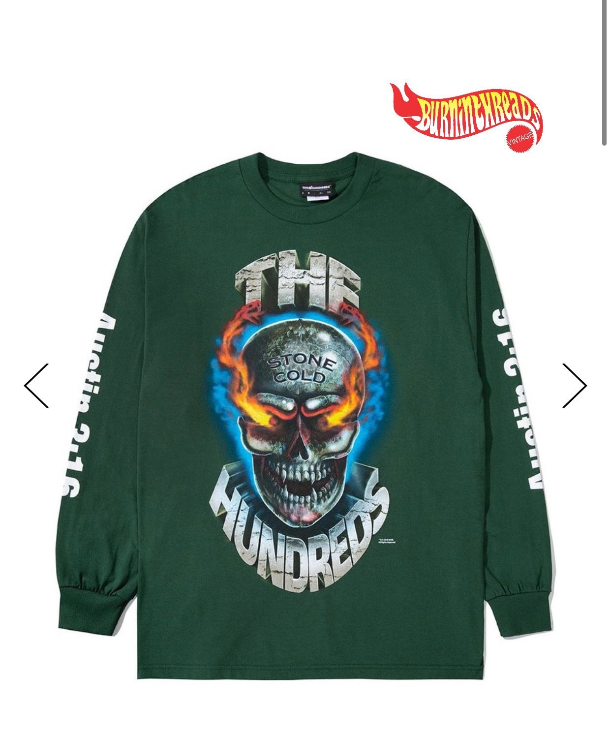 Men The Hundreds WWE Long S Shirt Stone Cold Confirmed Order XXL WWF Austin 3:16
