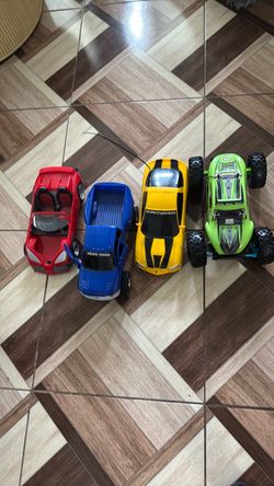 Lot of 4 Toy Cars Camaro RAM 3500 Buggy