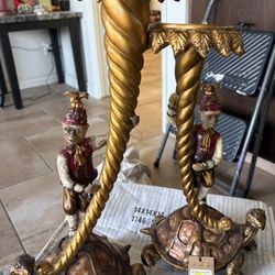 Mark Robert’s Lush Candle Holders Monkey And Turtle