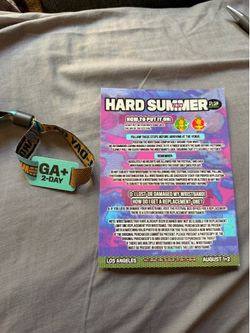 Unregistered Hard Summer GA ticket