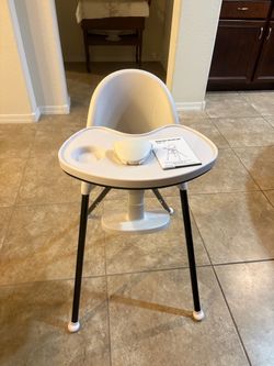 ONLY $55: High Chair Folding,One Click fold,Save Space, Detachable Double Tray, Infant Chair
