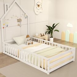 Toddler Montessori Floor Bed In “Natural”