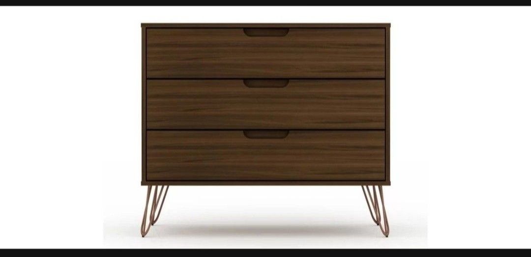Manhattan Comfort Rockefeller 3 Drawer Dresser