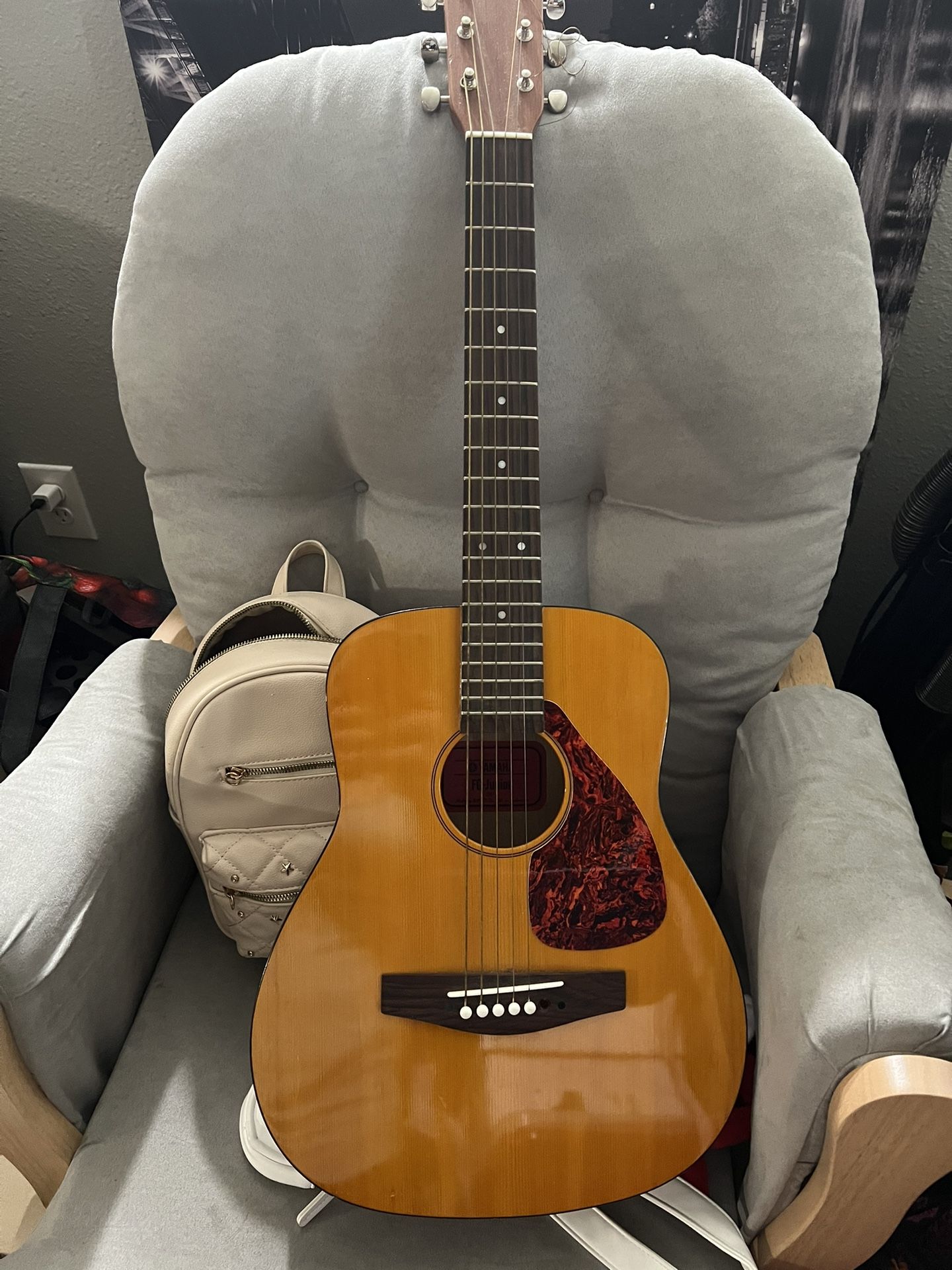Yamaha JR1 3/4-size acoustic guitar.