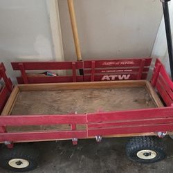 Red Wooden Wagon