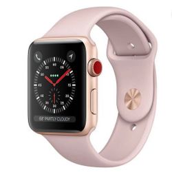 Apple Pink Smartwatch with Digital Crown and Sport Band